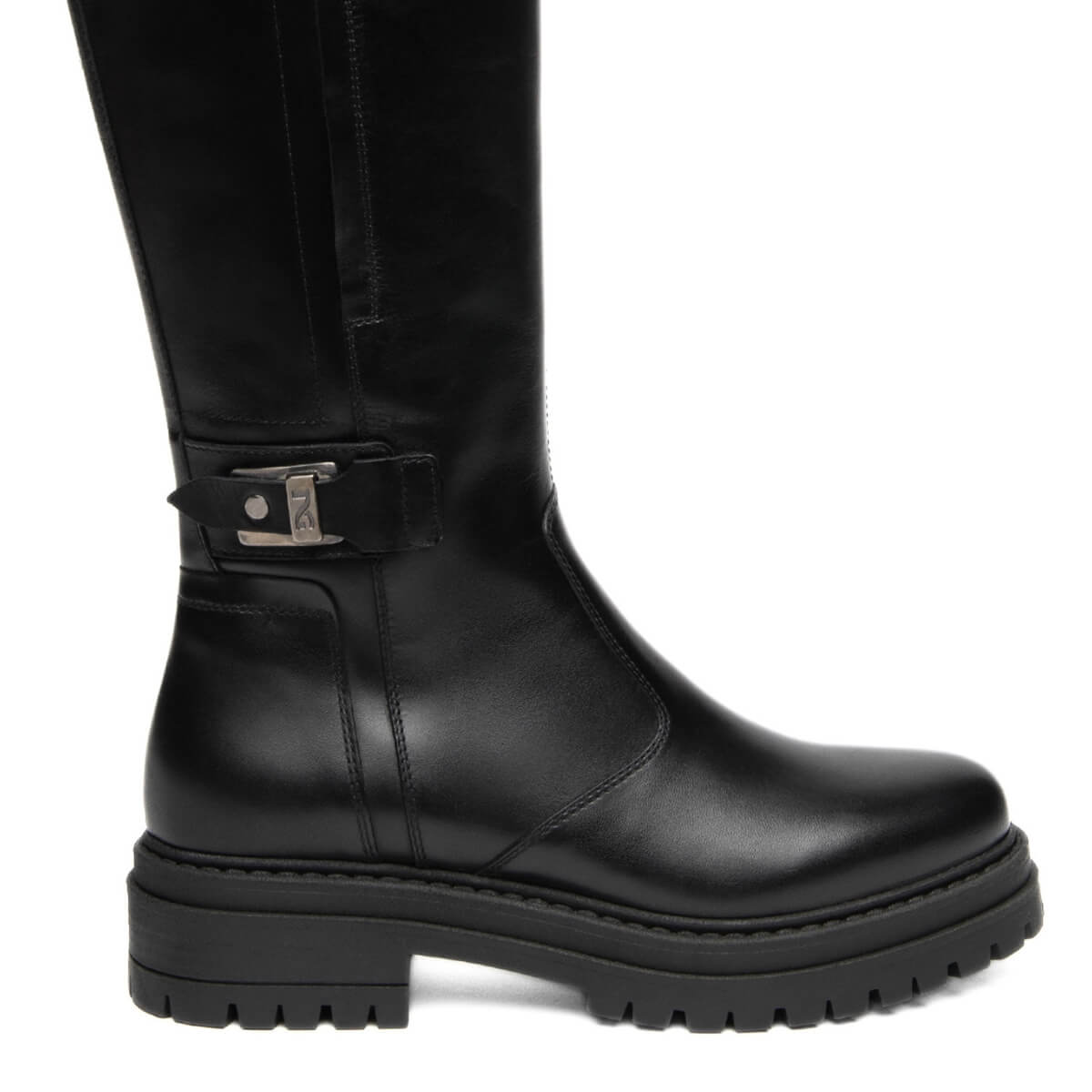 NERO GIARDINI STIVALE PELLE I618026D 100 NERO
