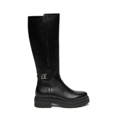 NERO GIARDINI STIVALE PELLE I618026D 100 NERO