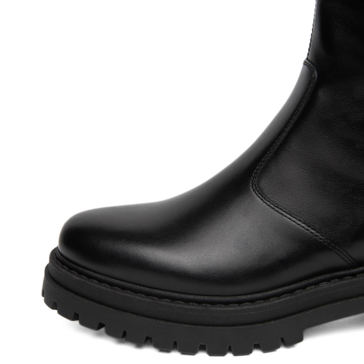 NERO GIARDINI STIVALE PELLE I618026D 100 NERO
