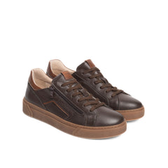 NERO GIARDINI SNEAKERS I601350U 300 ZIP MARRONE