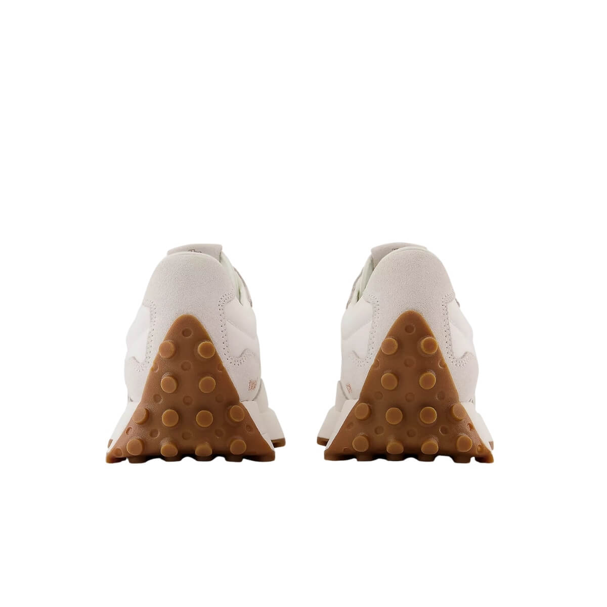 New Balance 327 bianche con dettaglio animalier in suede e mesh