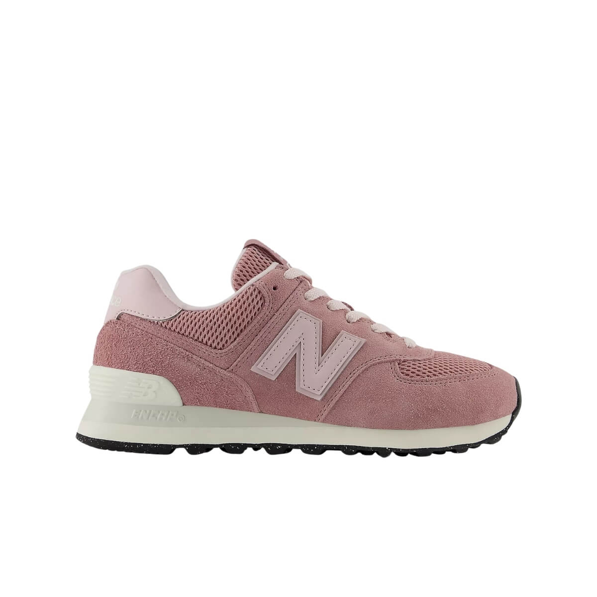 Sneakers New Balance 574 rosa in suede e mesh