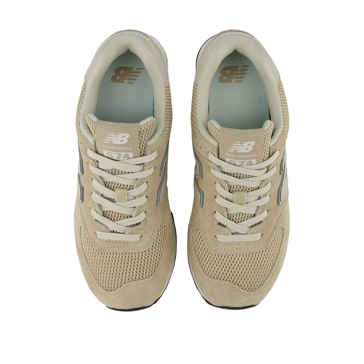 Sneakers New Balance 574 beige in suede e mesh