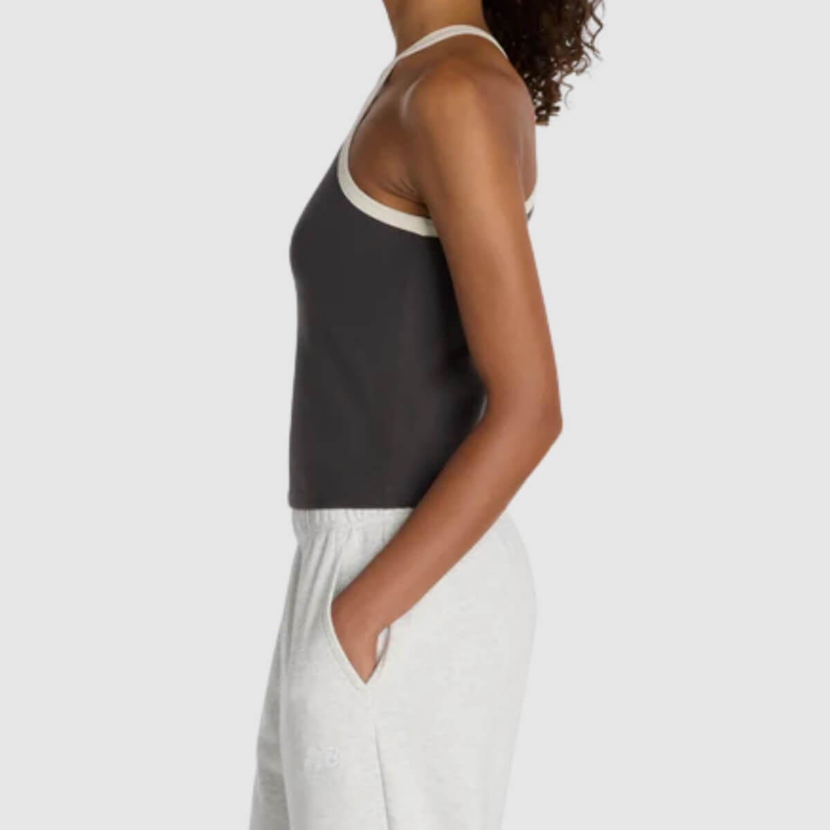 NEW BALANCE CANOTTA TANK TOP WT61A83HABR GRIGIO
