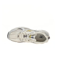 Sneakers New Balance 530 argento e giallo in mesh