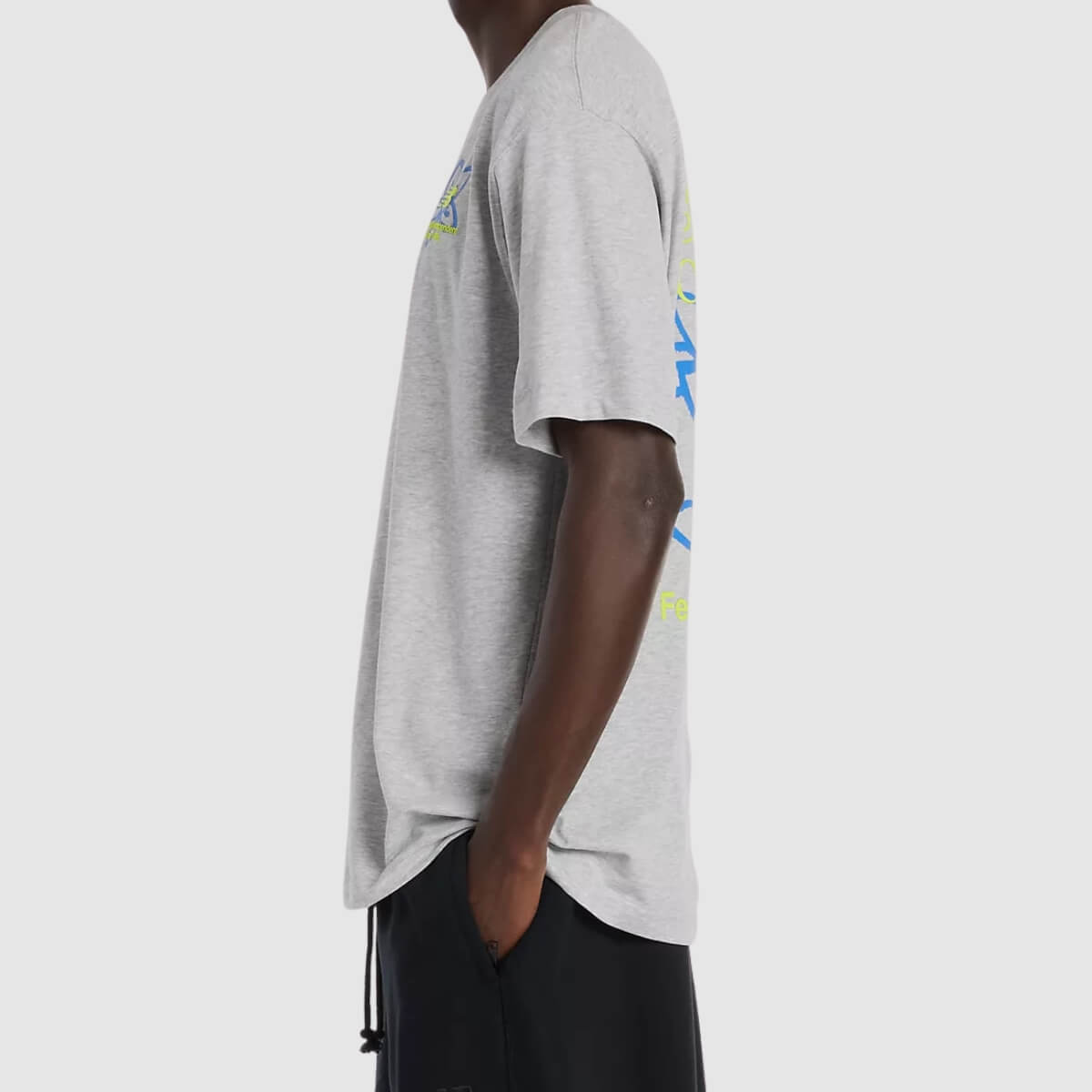 NEW BALANCE T-SHIRT MT61T0QMAG GRIGIO