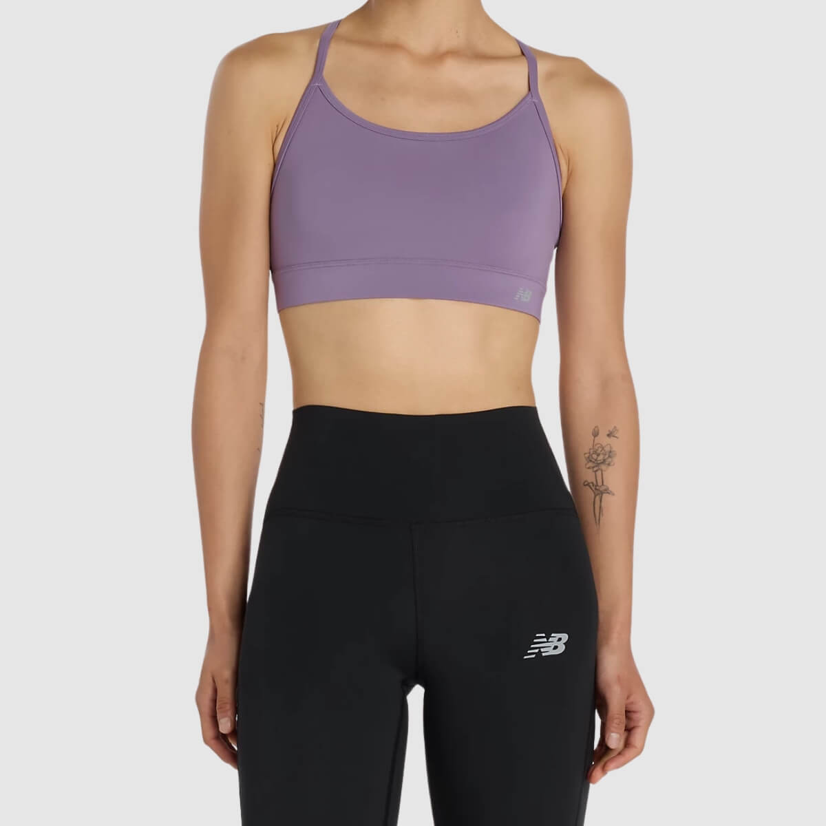 NEW BALANCE TOP SPORTIVO BRA WB51039AA5 VIOLA