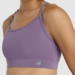 NEW BALANCE TOP SPORTIVO BRA WB51039AA5 VIOLA