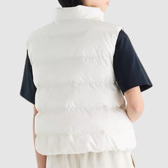 NEW BALANCE PIUMINO GILET WJ62O4EX PANNA
