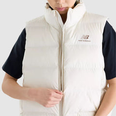 NEW BALANCE PIUMINO GILET WJ62O4EX PANNA