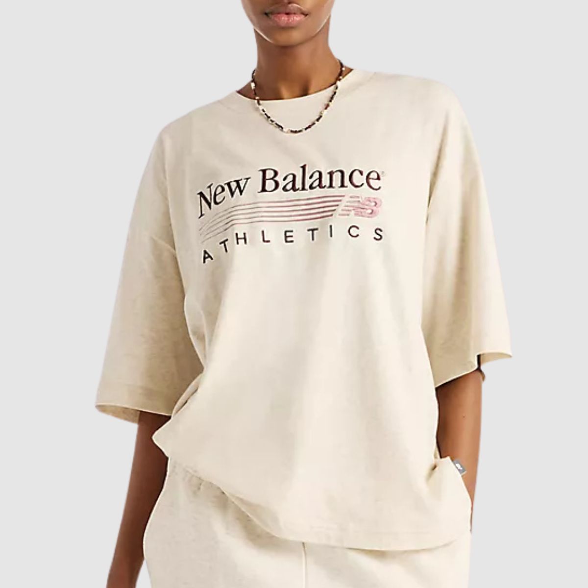 NEW BALANCE T-SHIRT WT6297MK BEIGE