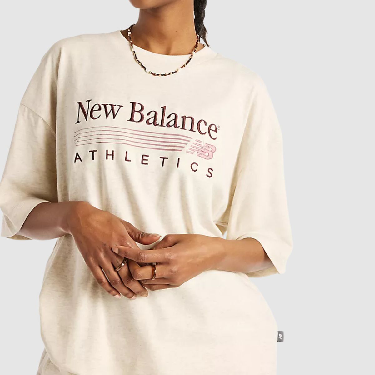 NEW BALANCE T-SHIRT WT6297MK BEIGE