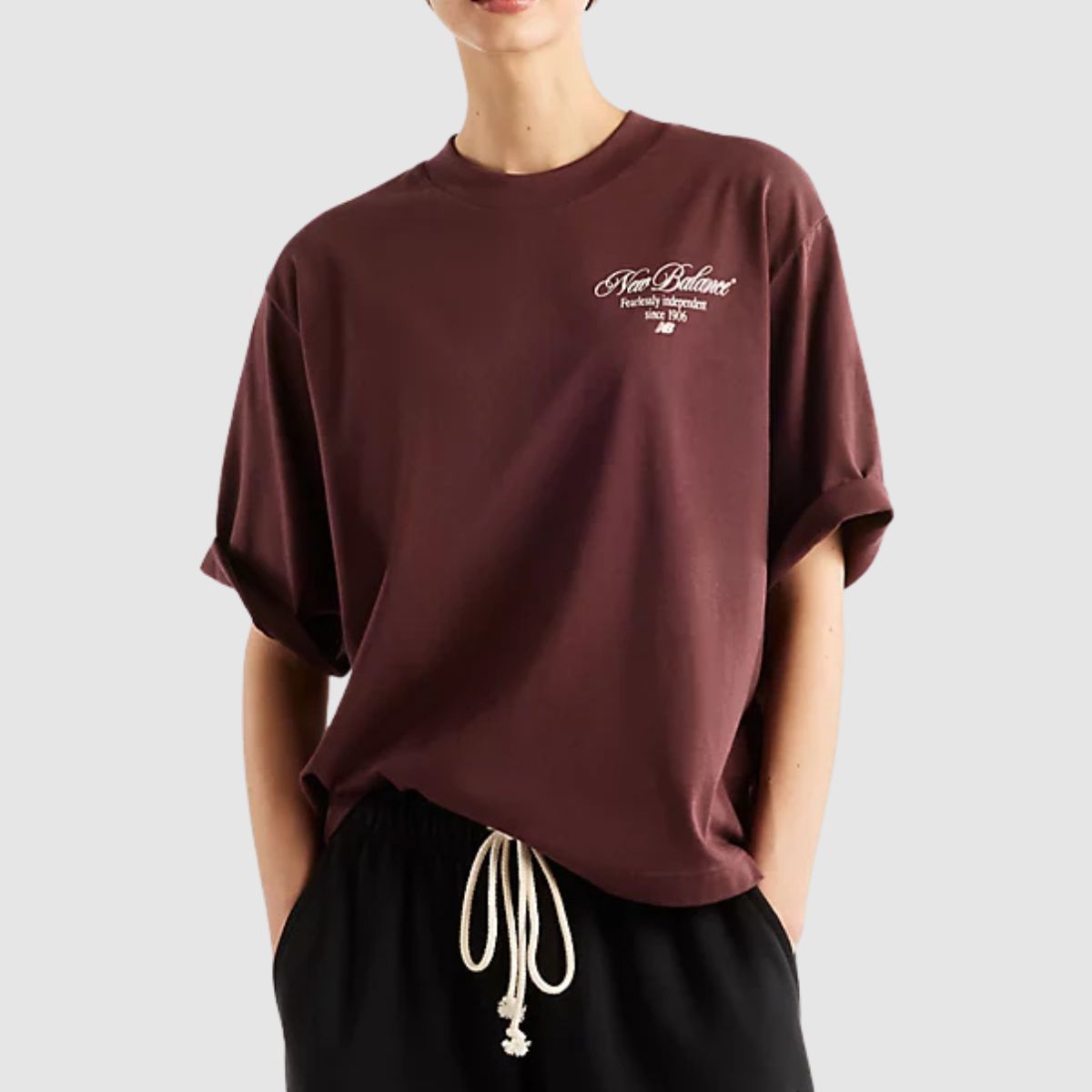 NEW BALANCE T-SHIRT WT62O8R1 BORDEAUX