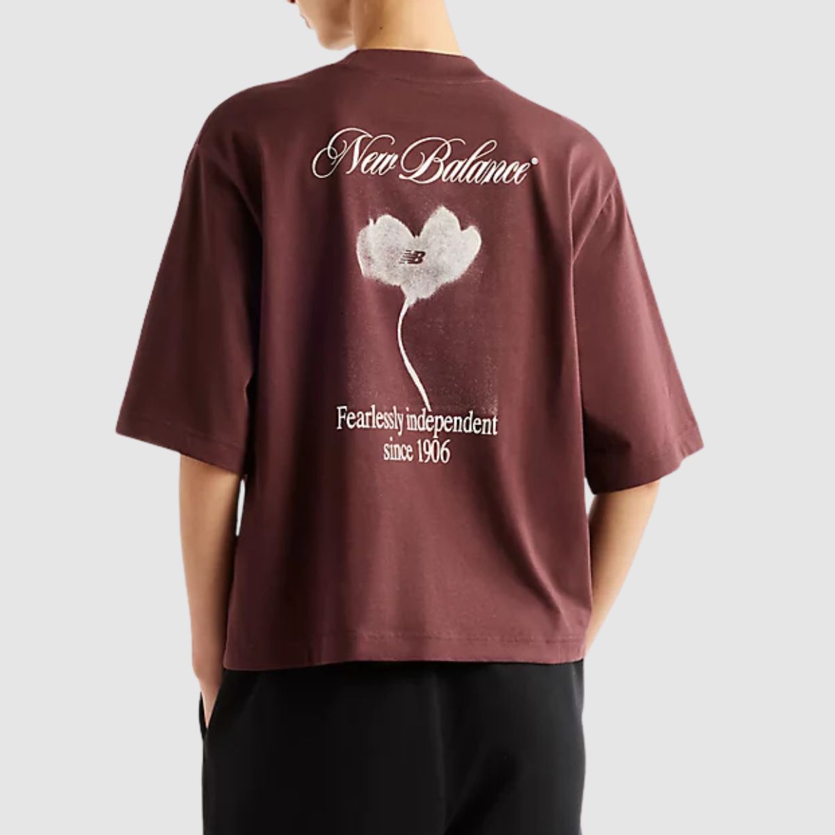 NEW BALANCE T-SHIRT WT62O8R1 BORDEAUX