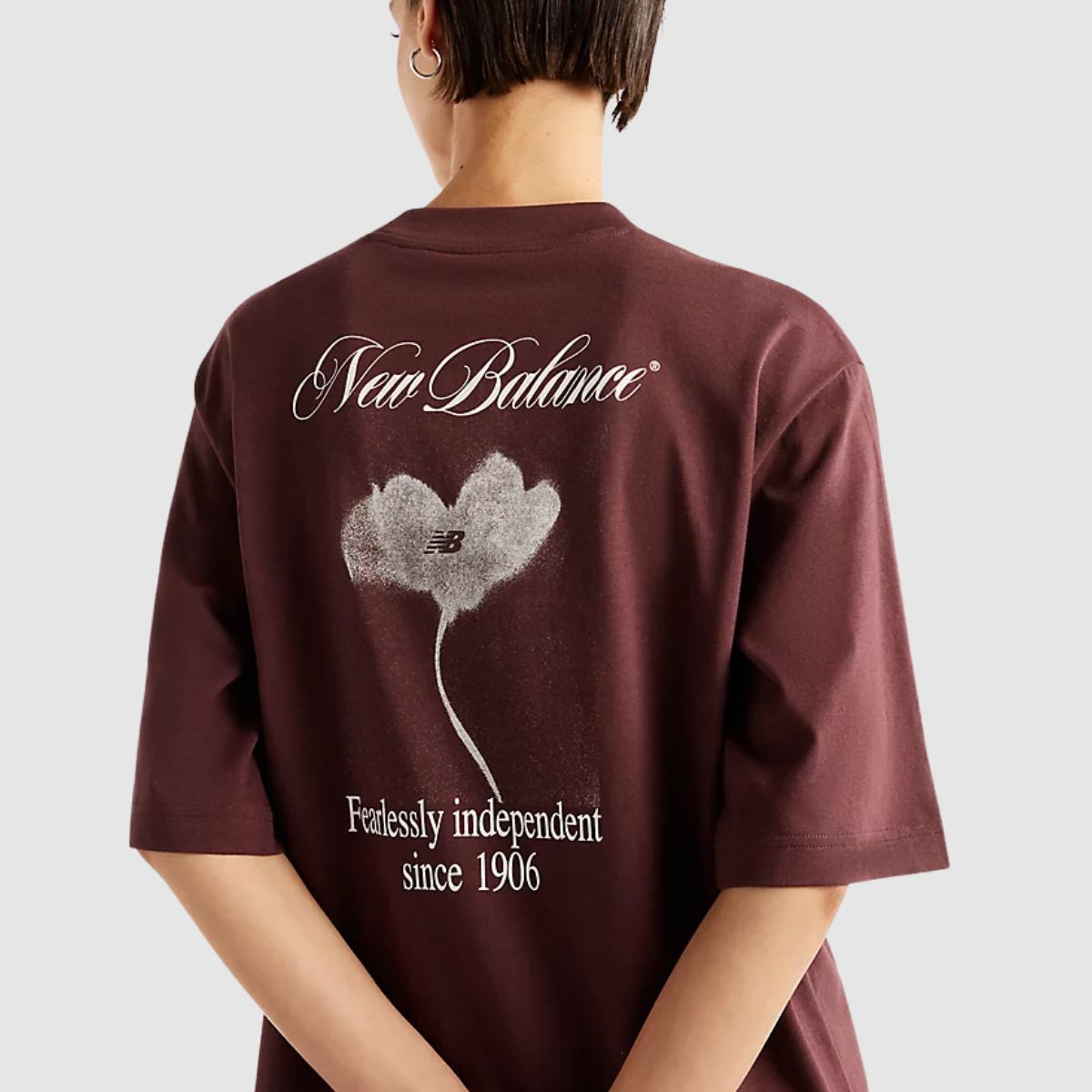 NEW BALANCE T-SHIRT WT62O8R1 BORDEAUX
