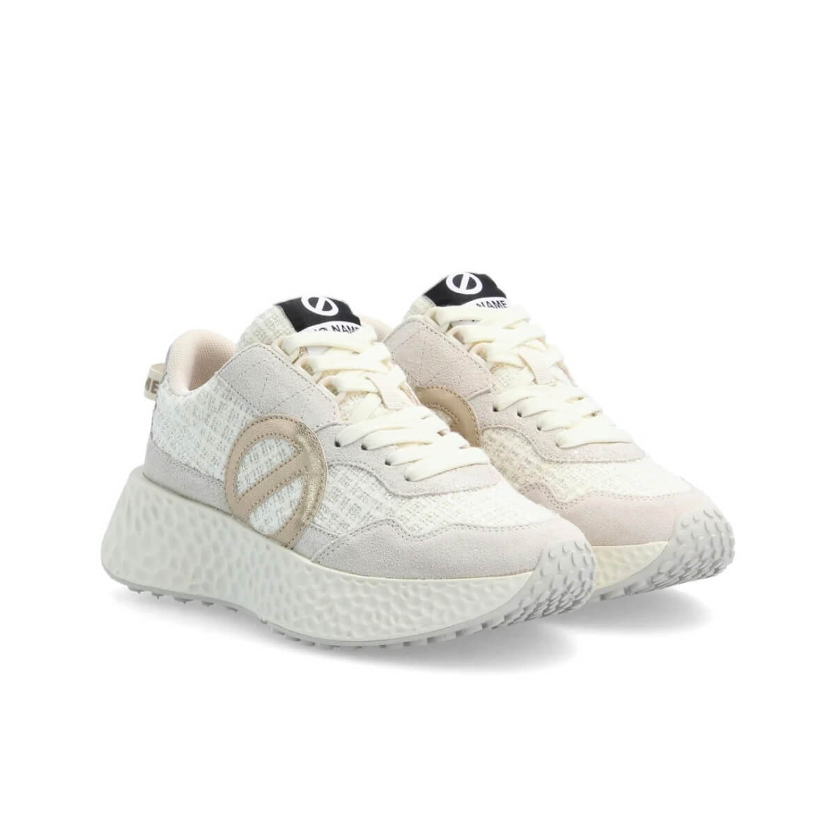 NO NAME SNEAKERS CARTER JOGGER DOVE BIANCO ARGENTO