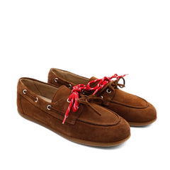 Mocassino da barca Officina 5120 in camoscio cuoio.
