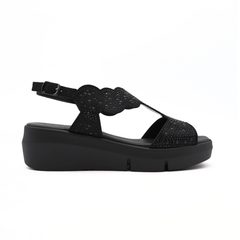 MELLUSO SANDALO R80440 STRASS NERO
