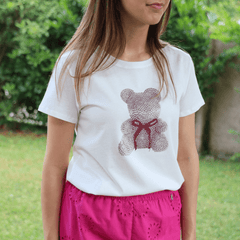 VICOLO T-SHIRT RD0842 ORSETTO ROSA