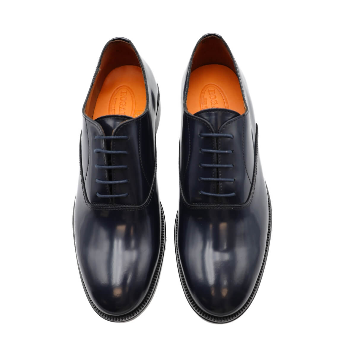 ROGAL'S STRINGATA FRANCESINA OXFORD 20 BLU ABRASIVATO