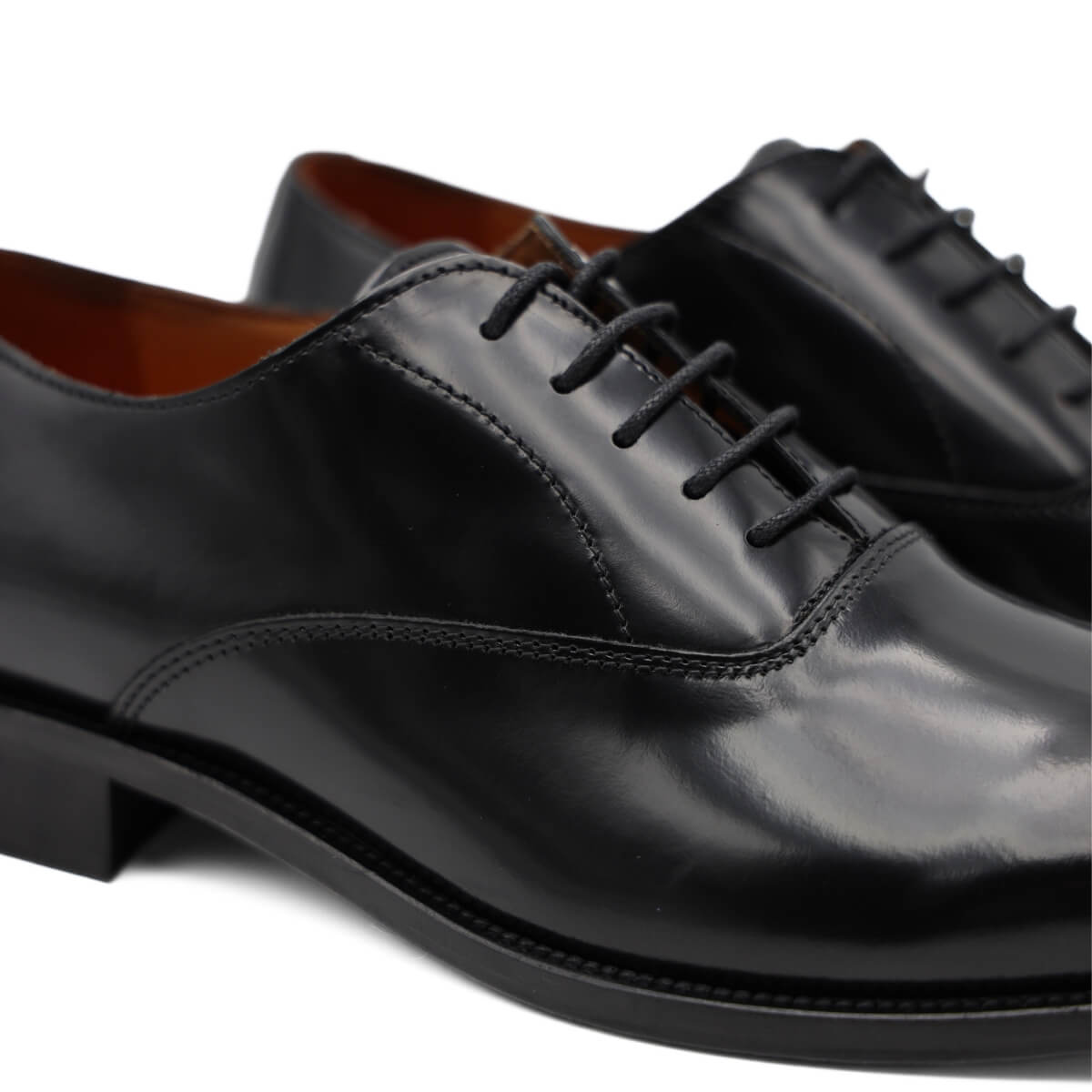 ROGAL'S STRINGATA FRANCESINA OXFORD 20 NERO ABRASIVATO