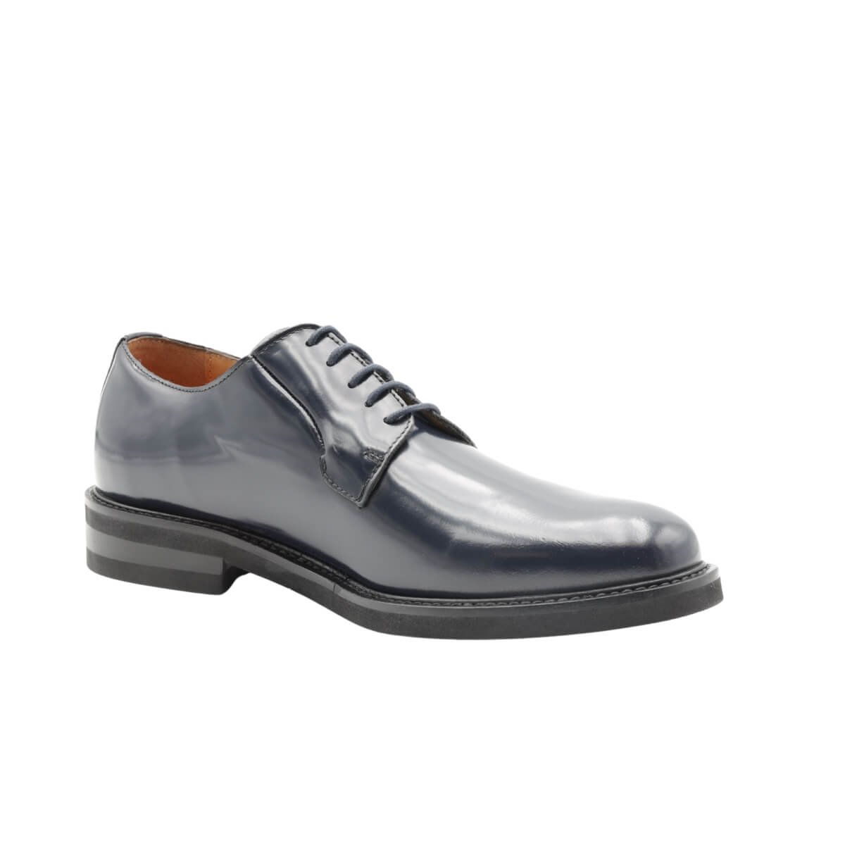 ROGAL'S MOCASSINO STRINGATO VIBRA6 SPAZZOLATO BLU