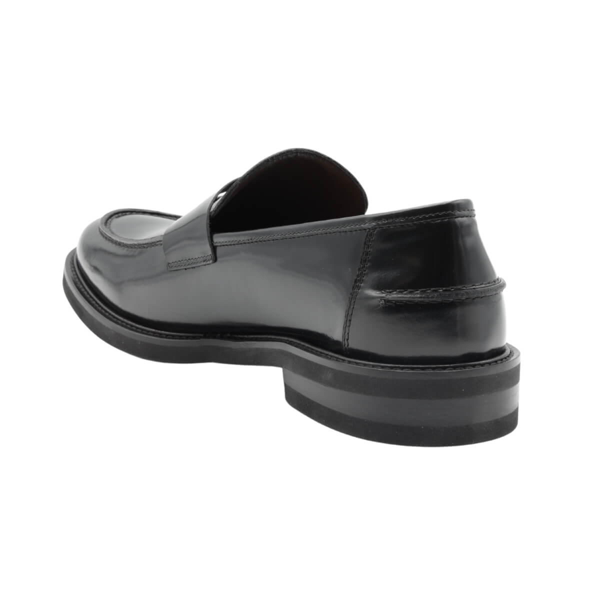 ROGAL'S MOCASSINO VIBRA1 SPAZZOLATO NERO