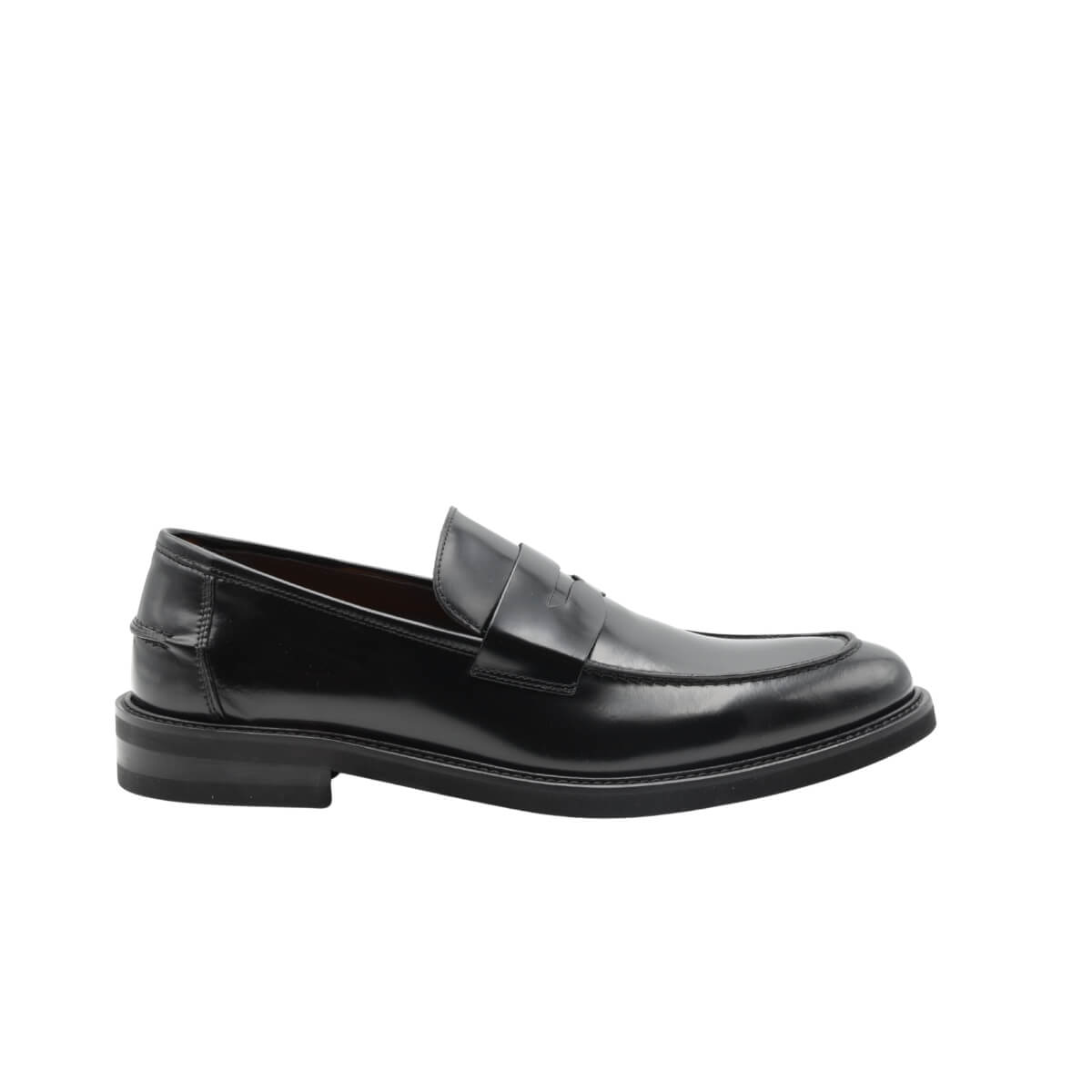 ROGAL'S MOCASSINO VIBRA1 SPAZZOLATO NERO