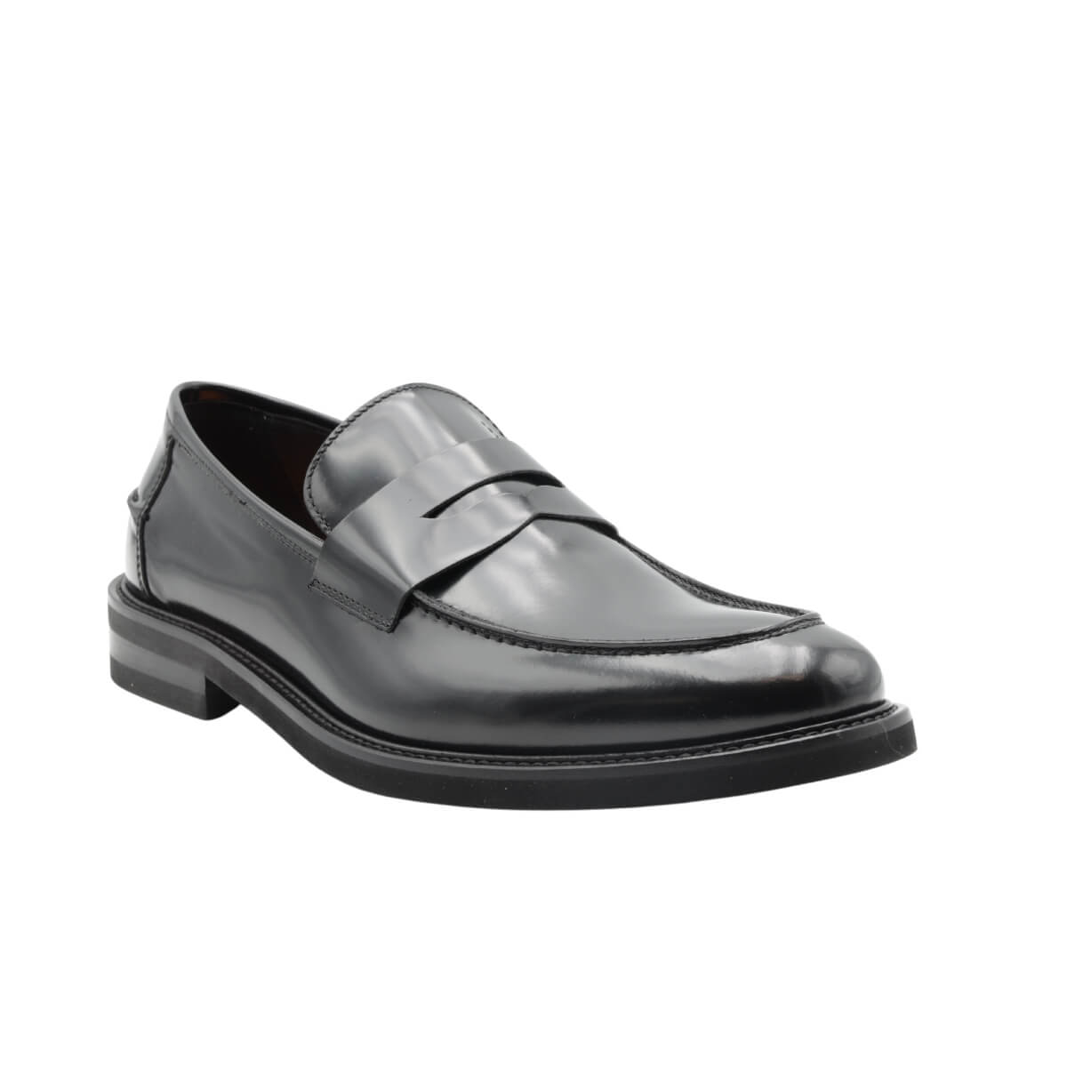 ROGAL'S MOCASSINO VIBRA1 SPAZZOLATO NERO