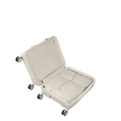 Trolley rigido Samsonite Paralux Stone Gray vista interno
Dettaglio del guscio rigido riciclato Samsonite Paralux Stone Grey