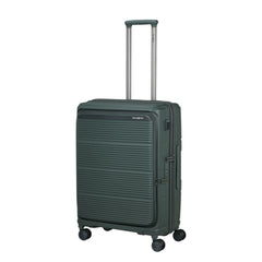 Valigia media Samsonite Paralux Olive vista frontale
Dettaglio guscio rigido e pannello frontale valigia Samsonite Paralux Olive
