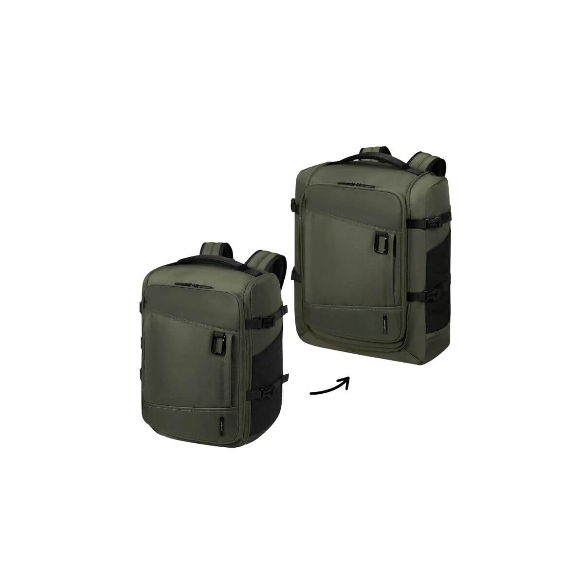 Zaino Samsonite 2FIT Underseat 2 in 1 colore verde
