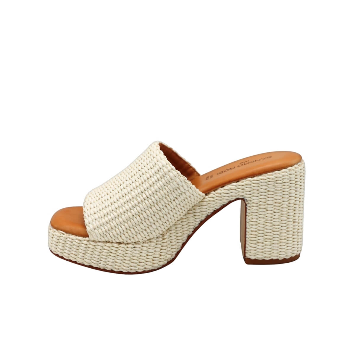 SANDRO ROSI CIABATTA TACCO 4697 INTRECCIO BIANCO