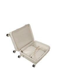 Valigia media Samsonite Paralux Olive vista interna
Dettaglio guscio rigido e pannello frontale valigia Samsonite Paralux Stone Grey