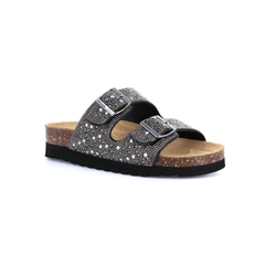 GRÜNLAND CIABATTA HOLA CB0758 M7 STRASS NERO