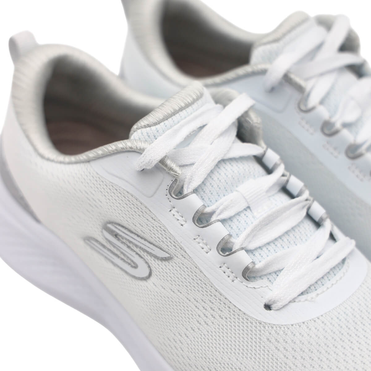 SKECHERS SNEAKERS 150629 WSL GLITTER BIANCO