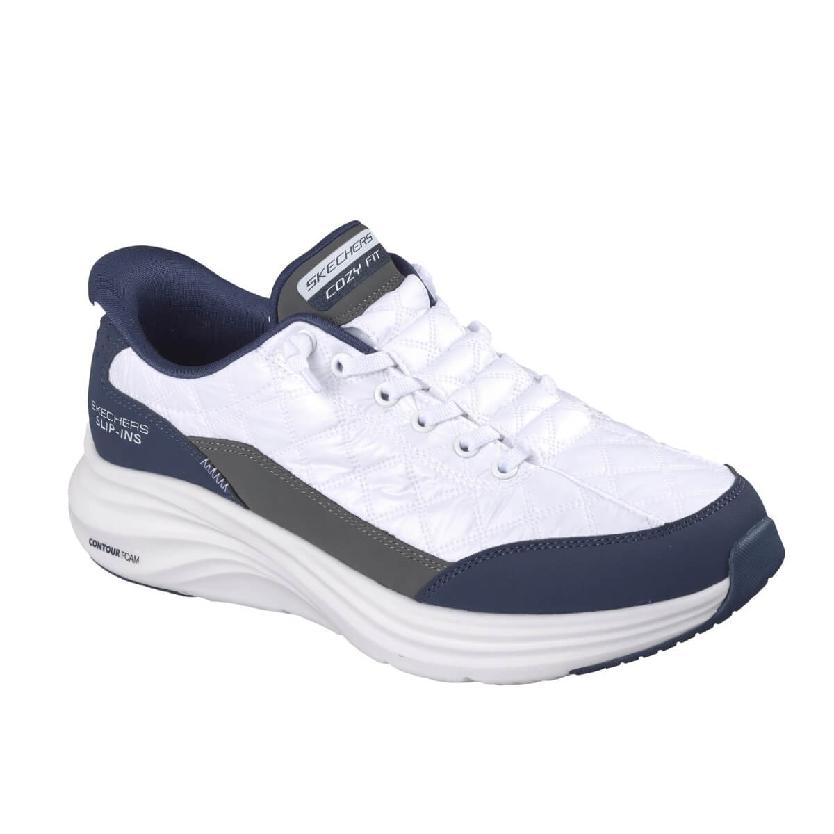 SKECHERS SNEAKERS SLIP INS 232619 WNW BIANCO/BLU
