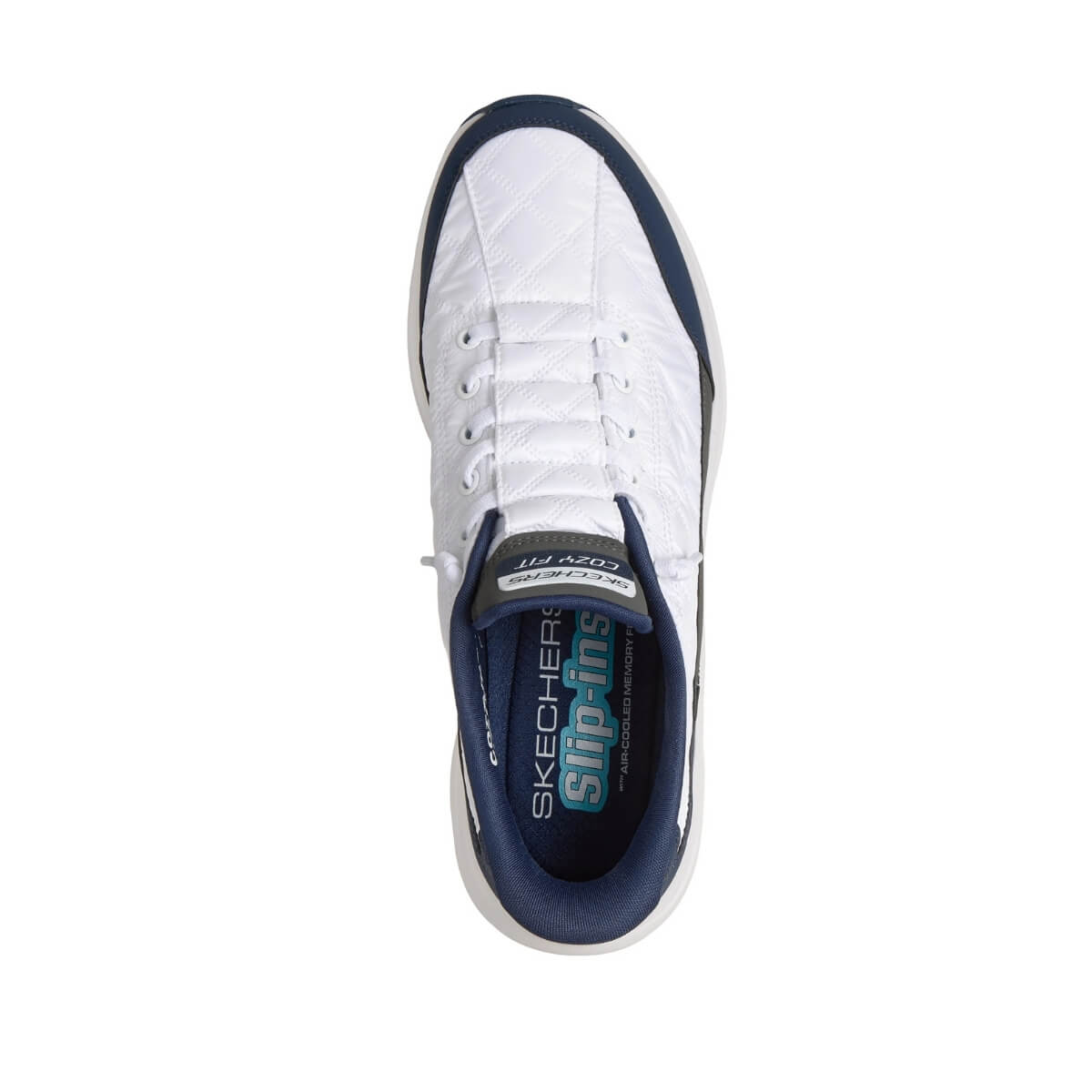 SKECHERS SNEAKERS SLIP INS 232619 WNW BIANCO/BLU