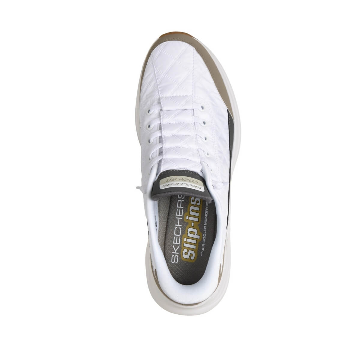 SKECHERS SNEAKERS SLIP INS 232619 WTP BIANCO/BEIGE