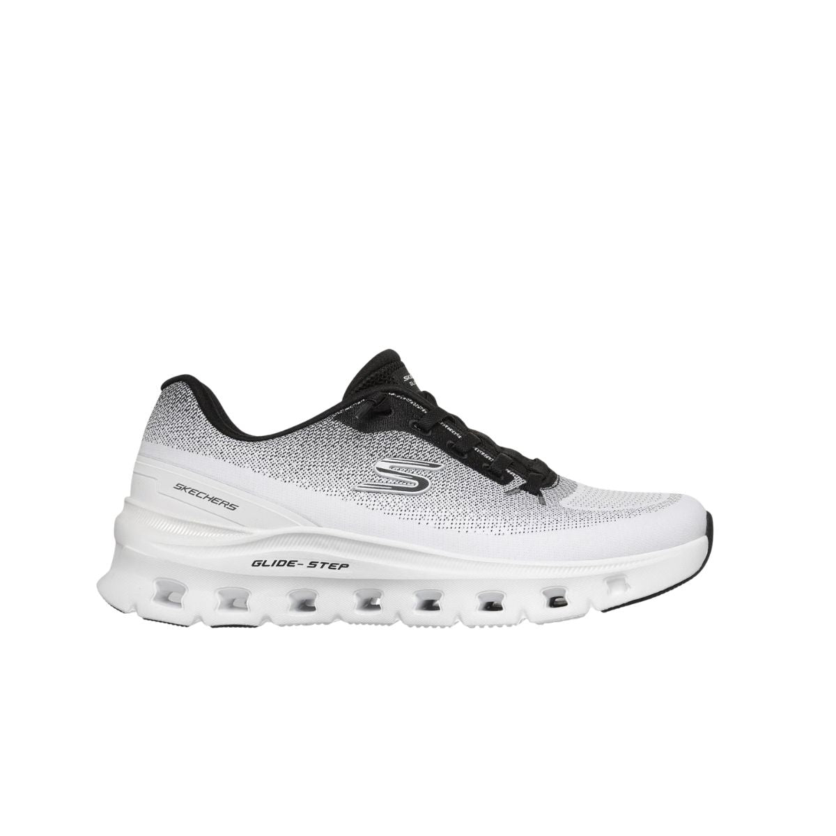SKECHERS SNEAKERS GLIDE STEP 150437 WBK BIANCO