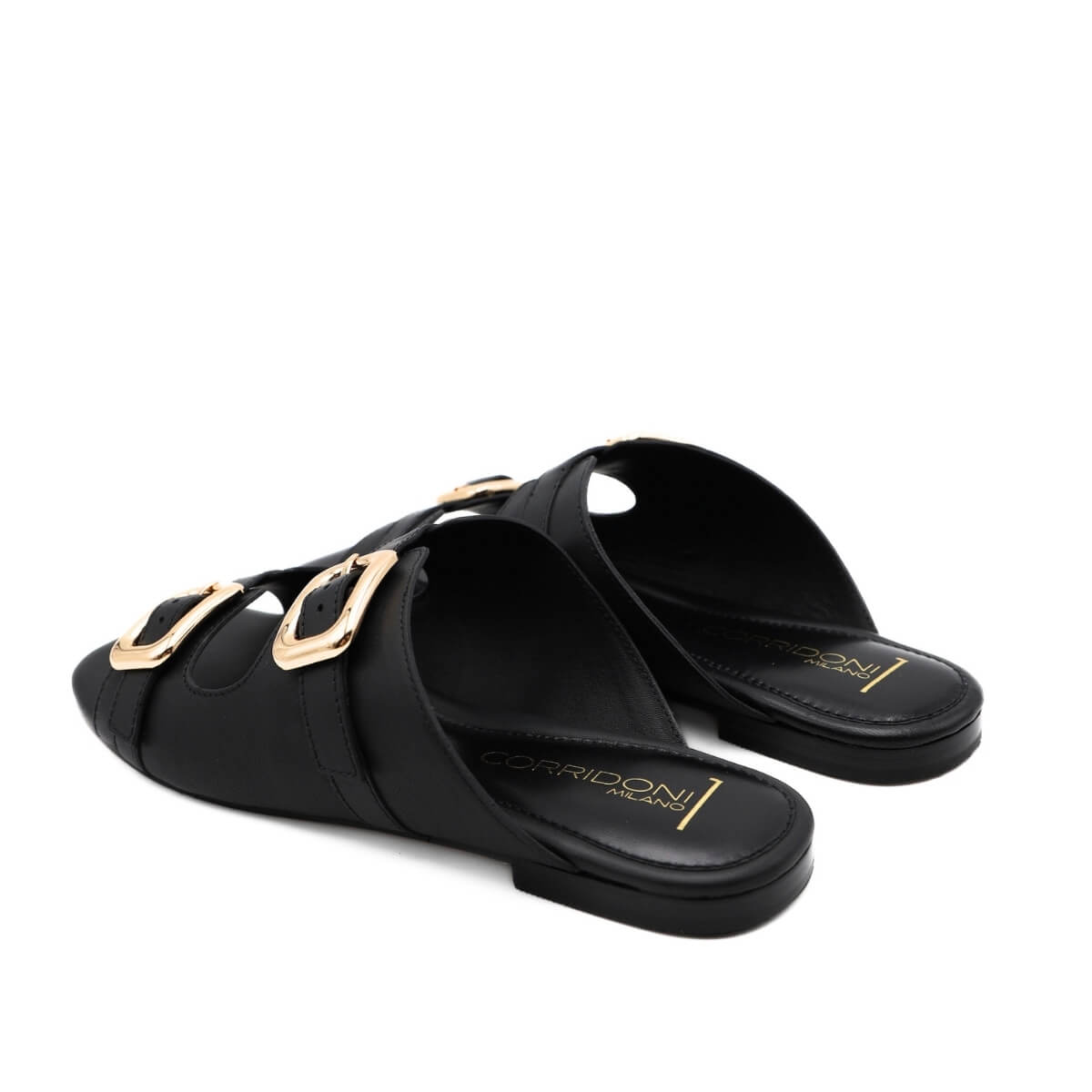 SPAZIO CORRIDONI CIABATTA FASCE 8574R NERO