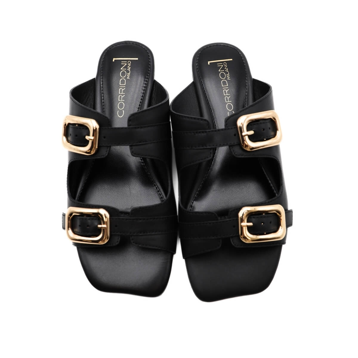 SPAZIO CORRIDONI CIABATTA FASCE 8574R NERO