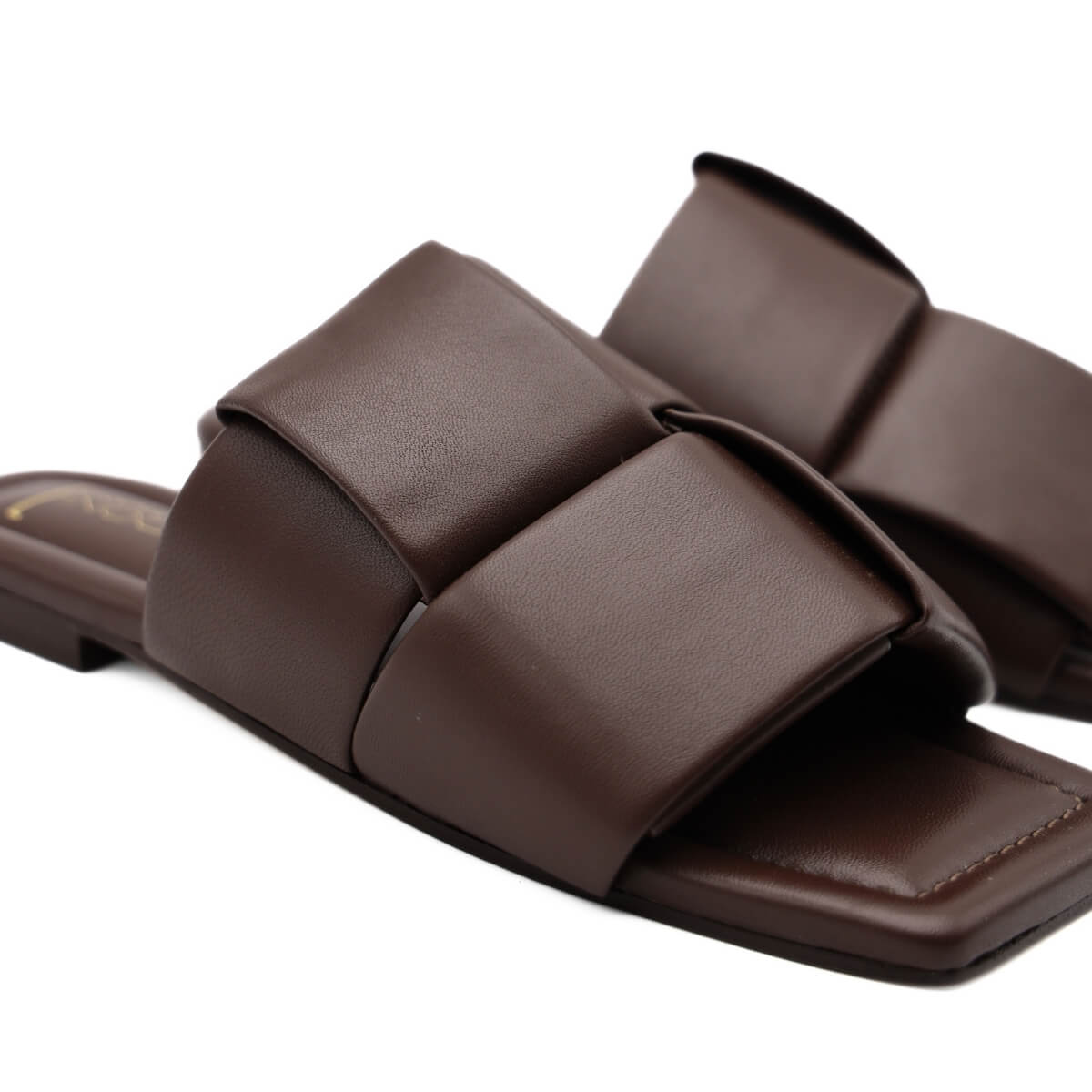 SPAZIO CORRIDONI CIABATTA PELLE INTRECCIO 6794 MARRONE