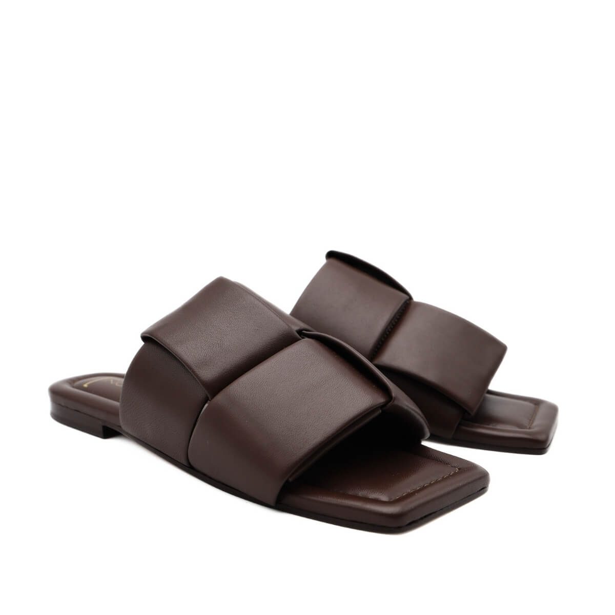 SPAZIO CORRIDONI CIABATTA PELLE INTRECCIO 6794 MARRONE
