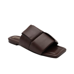 SPAZIO CORRIDONI CIABATTA PELLE INTRECCIO 6794 MARRONE