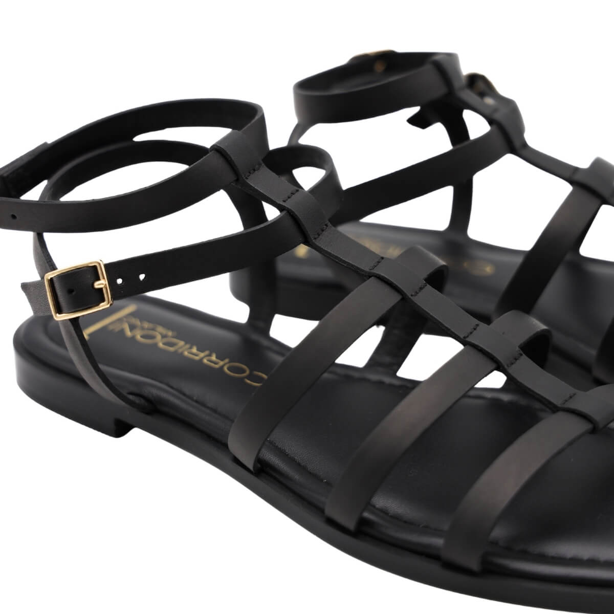 SPAZIO CORRIDONI SANDALO SCHIAVA 7074 NERO