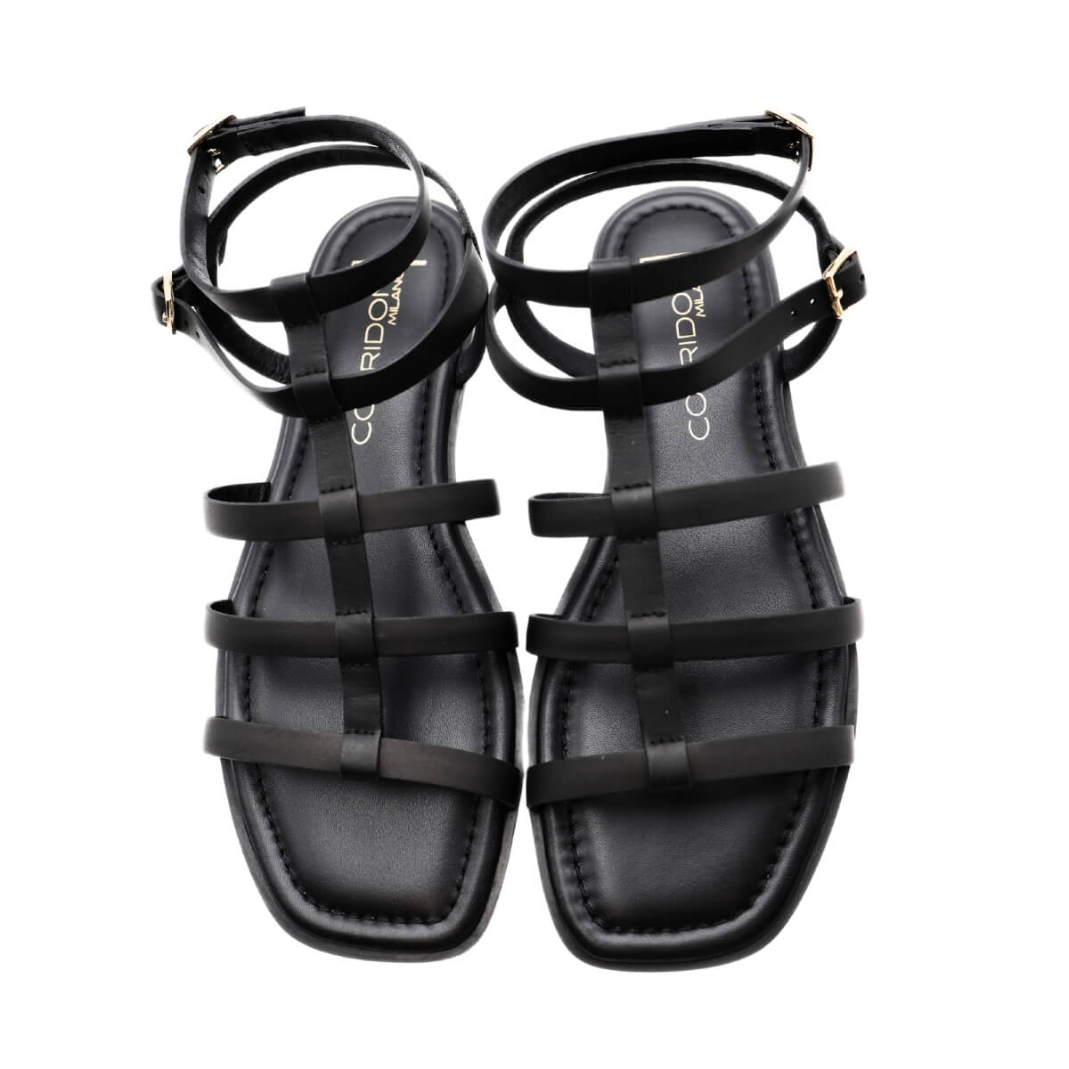 SPAZIO CORRIDONI SANDALO SCHIAVA 7074 NERO