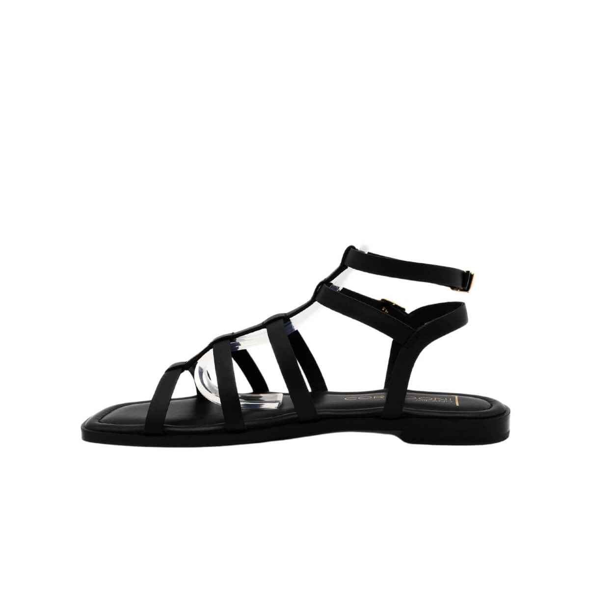 SPAZIO CORRIDONI SANDALO SCHIAVA 7074 NERO