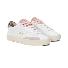 SUN68 SNEAKER Z44114-0104 BIANCO ROSA