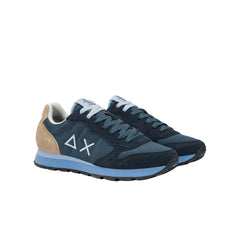 Sneakers SUN68 BZ36106 blu in pelle e tessuto